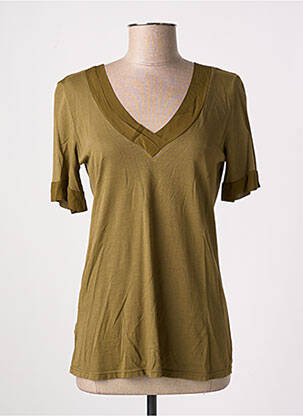 Top croială fluidă mâneci scurte verde LA FÉE ATELIER BY LA FÉE MARABOUTÉE femeie