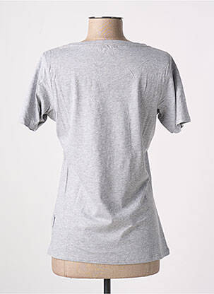 Tricou croială cambrată mâneci scurte gri SLAZENGER femeie