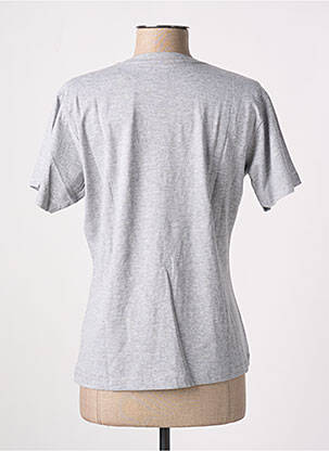 Tricou croială dreaptă mâneci scurte gri SLAZENGER femeie