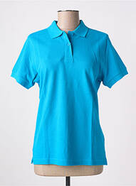 Polo croială dreaptă mâneci scurte albastru SLAZENGER femme