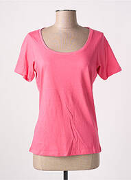 Tricou croială cambrată mâneci scurte roz SLAZENGER femme