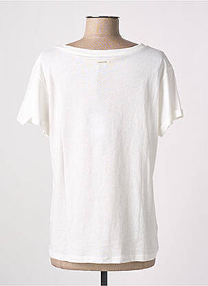 Tricou croială dreaptă mâneci scurte alb HUMILITY femeie