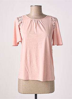 Tricou croială dreaptă mâneci scurte roz RALPH LAUREN femeie