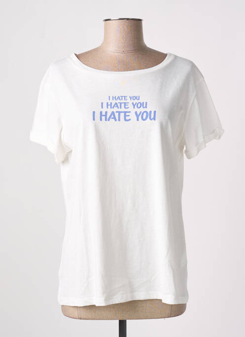 Tricou alb HUMILITY femeie