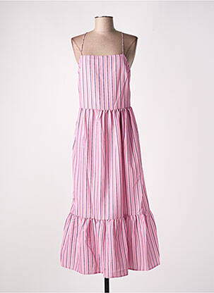 Rochie lungă roz DEFACTO femeie