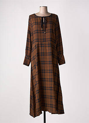 Rochie lungă maro SKATÏE femeie