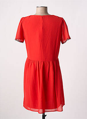Rochie scurtă mâneci scurte mâneci scurte roșu I.CODE (By IKKS) femeie