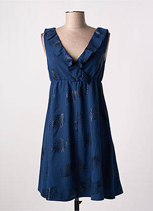 Rochie scurtă fără mâneci fără mâneci albastru I.CODE (By IKKS) femeie