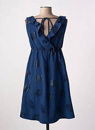 Rochie scurtă fără mâneci fără mâneci albastru I.CODE (By IKKS) femeie