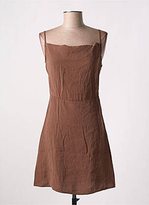 Rochie scurtă maro DEFACTO femeie