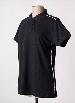 Polo elasticitate mâneci scurte negru SLAZENGER femeie