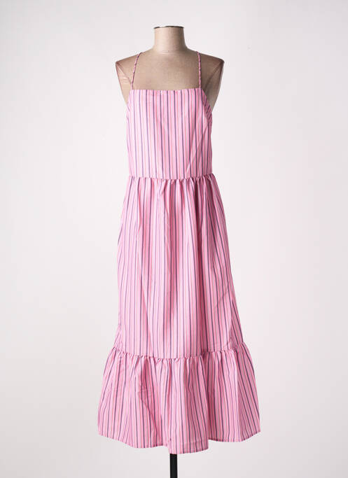 Rochie lungă roz DEFACTO femeie