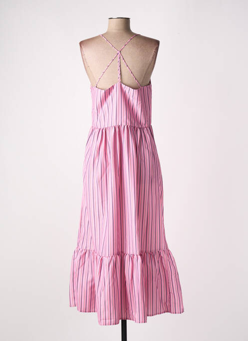 Rochie lungă roz DEFACTO femeie