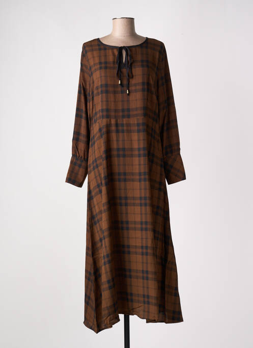 Rochie lungă maro SKATÏE femeie