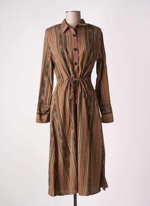 Rochie midi maro SKATÏE femeie