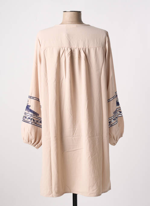 Rochie scurtă bej MEISÏE femeie