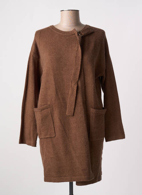 Vestă cu mâneci lungi maro MEISÏE femeie