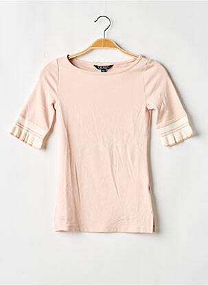Tricou elasticitate mâneci scurte roz RALPH LAUREN femeie