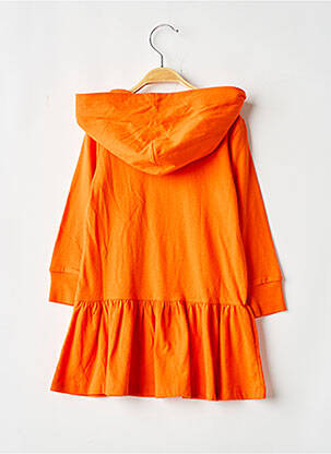 Rochie midi mâneci lungi portocalie RALPH LAUREN fată