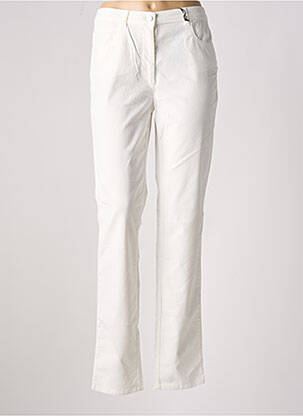 Pantalon slim alb CAROLL femeie
