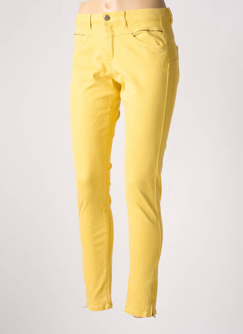 Blugi cu croială slim galben ONE STEP femeie