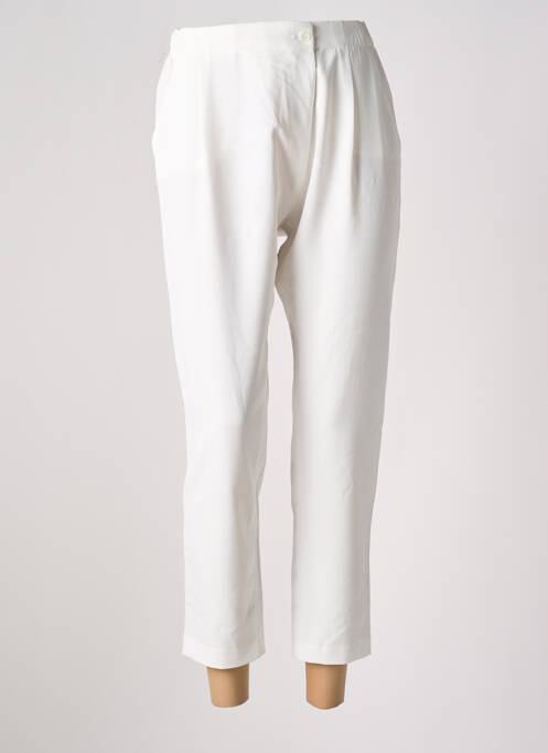 Pantalon 7/8 alb REIKO femeie