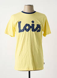 Tricou croială dreaptă mâneci scurte galben LOIS homme