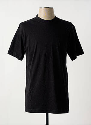 Tricou țesătură melanj mâneci scurte negru SLAZENGER bărbat