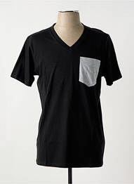 Tricou croială dreaptă mâneci scurte negru SLAZENGER homme