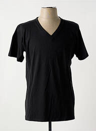 Tricou croială cambrată mâneci scurte negru SLAZENGER homme