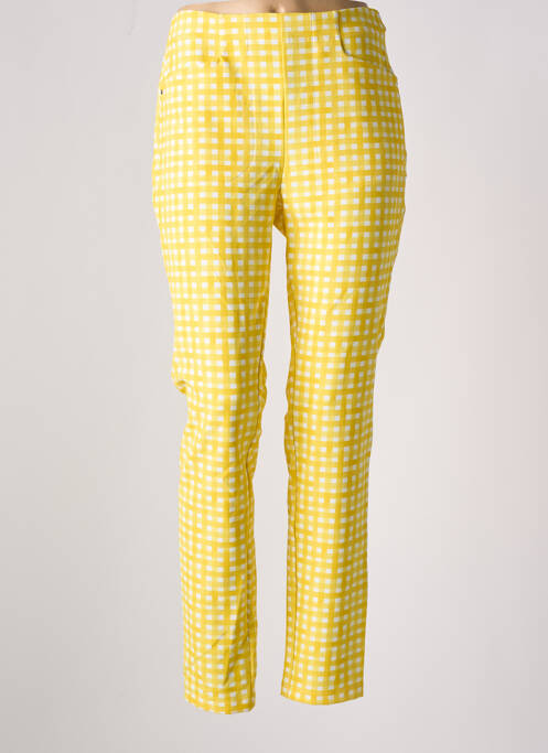 Pantalon drept galben RALPH LAUREN femeie