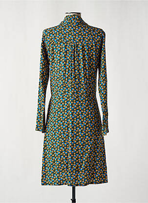 Rochie midi imprimeu fantezie mâneci lungi verde PRINCESSE NOMADE femeie