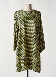 Rochie scurtă mâneci 3/4 mâneci 3/4 verde MADEMOISELLE YEYE femme