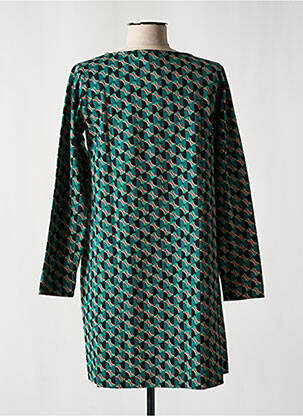 Rochie midi mâneci 3/4 mâneci 3/4 verde PRINCESSE NOMADE femeie
