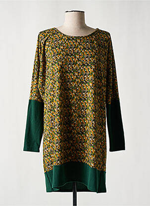 Rochie pulover elasticitate mâneci lungi verde LINGAM femeie