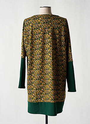 Rochie pulover elasticitate mâneci lungi verde LINGAM femeie