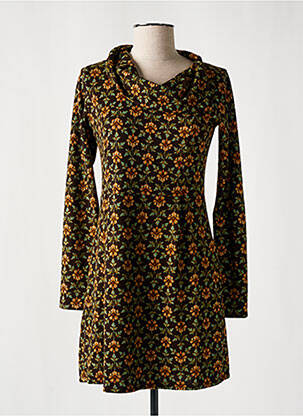 Rochie scurtă mâneci lungi mâneci lungi maro LINGAM femeie