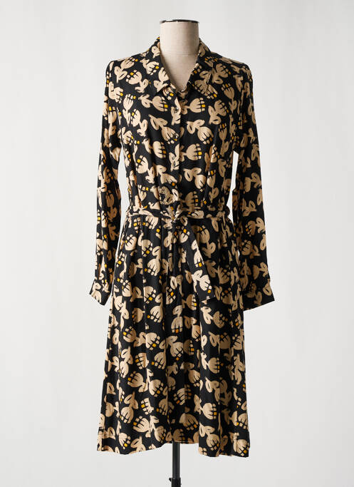 Rochie midi bej PRINCESSE NOMADE femeie