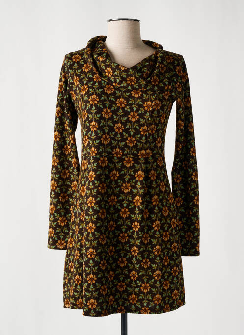 Rochie scurtă maro LINGAM femeie