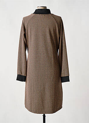 Rochie midi mâneci lungi mâneci lungi bej MADEMOISELLE YEYE femeie
