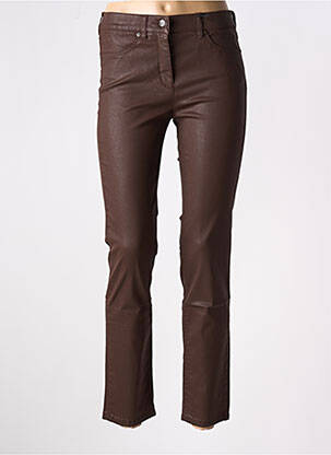 Blugi cu croială slim maro TONI femeie