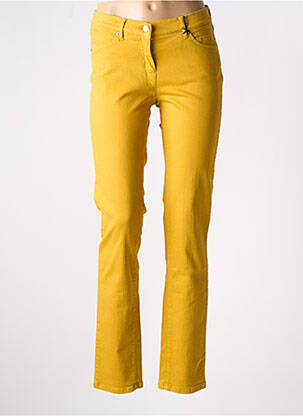 Blugi cu croială slim galben TONI femeie