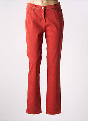 Blugi cu croială slim portocaliu TONI femeie