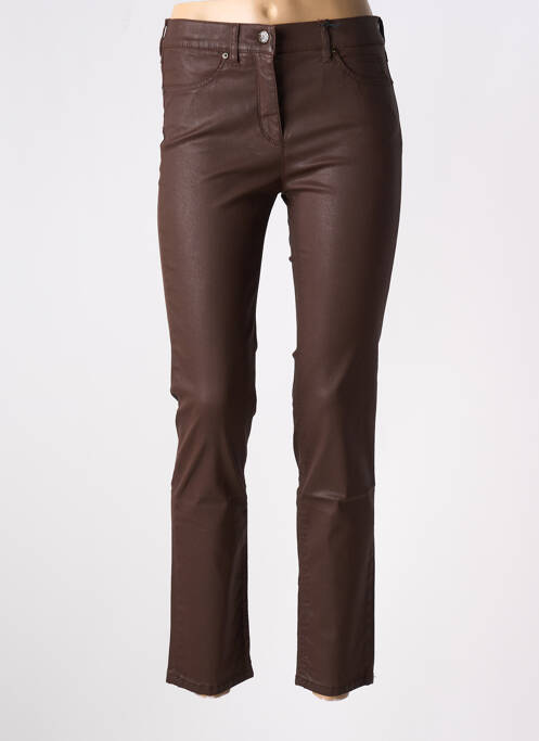 Blugi cu croială slim maro TONI femeie