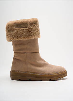 Botine/ghete umplută toc de 4 la 6 cm bej UNISA femeie