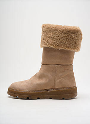 Botine/ghete umplută toc de 4 la 6 cm bej UNISA femeie