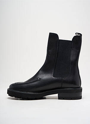 Botine/ghete material neted toc de 4 la 6 cm negru MAT:20 femeie