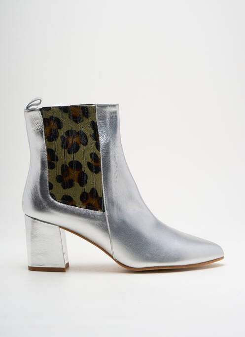 Botine/Ghete argintiu DEFLORESYFLOREROS femeie