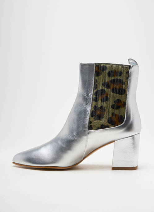 Botine/Ghete argintiu DEFLORESYFLOREROS femeie