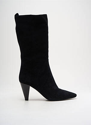 Botine/ghete vârf ascuțit toc de 4 la 6 cm negru MA+DE|94 femeie